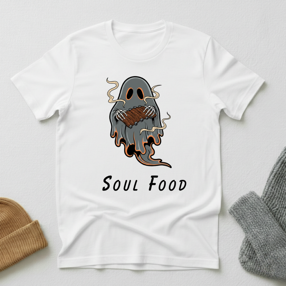 Soul Food Horror Gothic Street Art T - Shirt