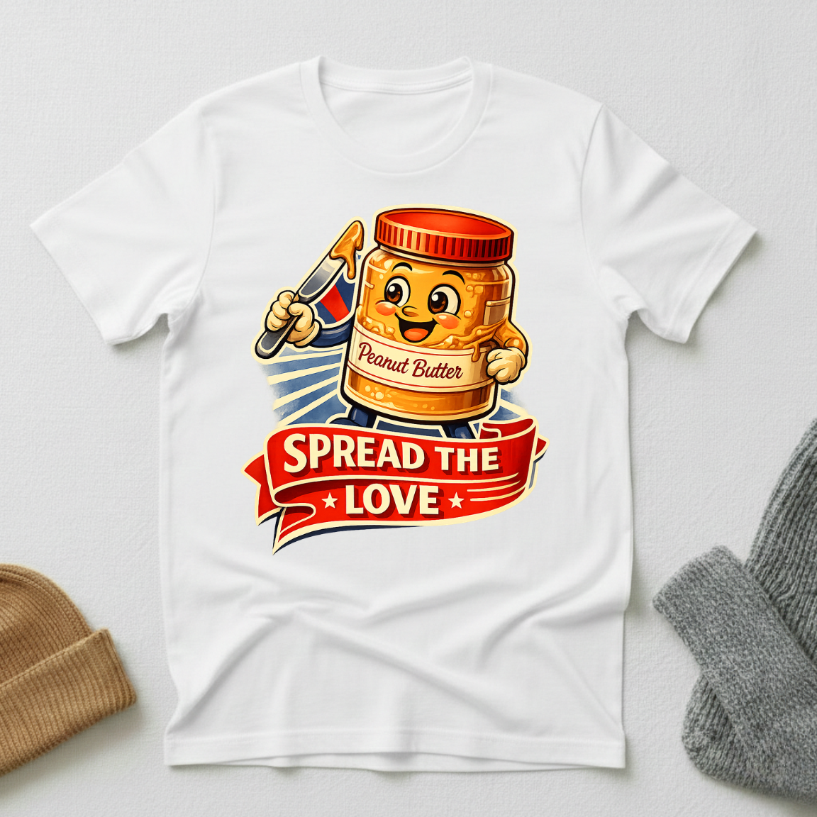 Spread The Love Vintage Propaganda T - Shirt