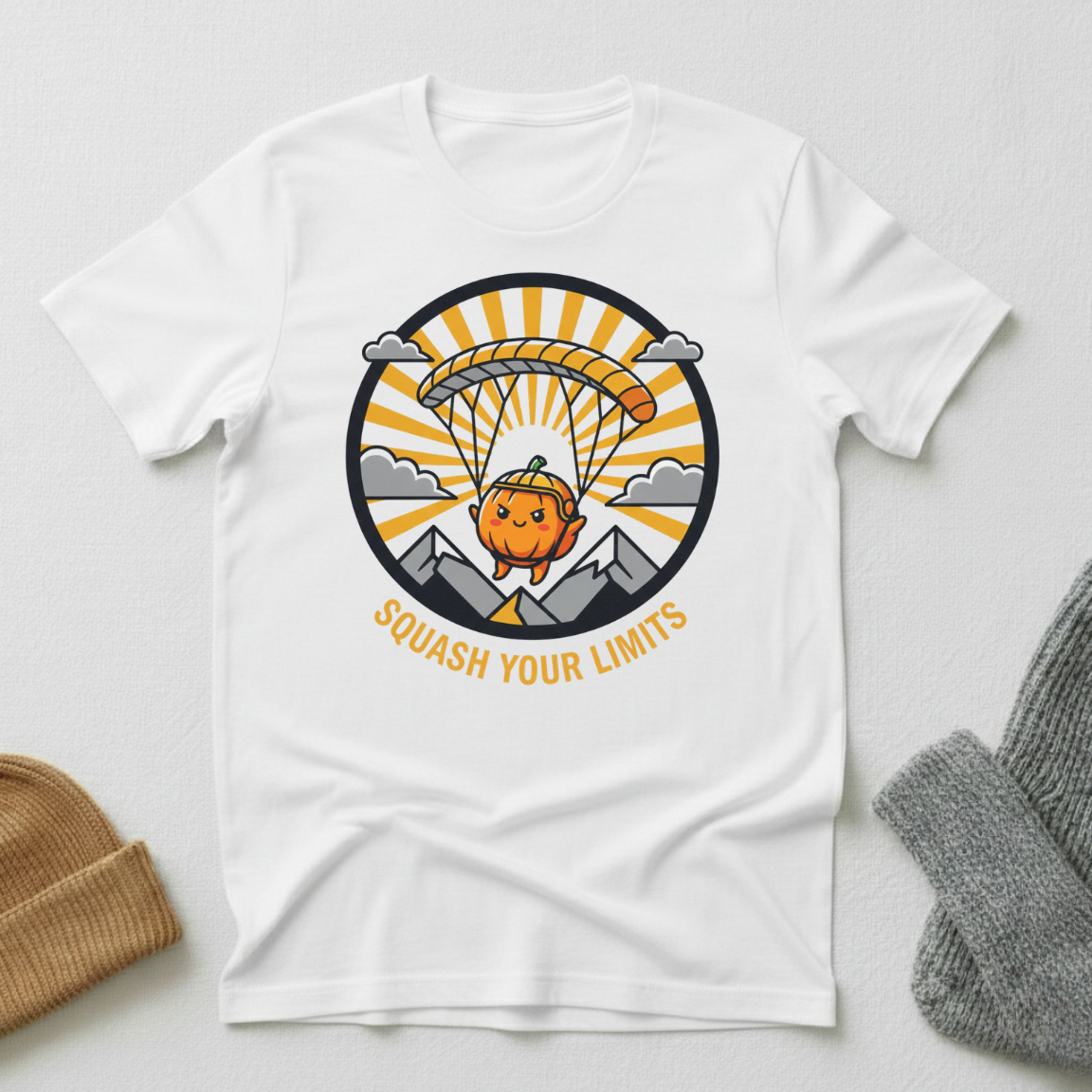 Squash Your Limits Parachuting T - Shirt