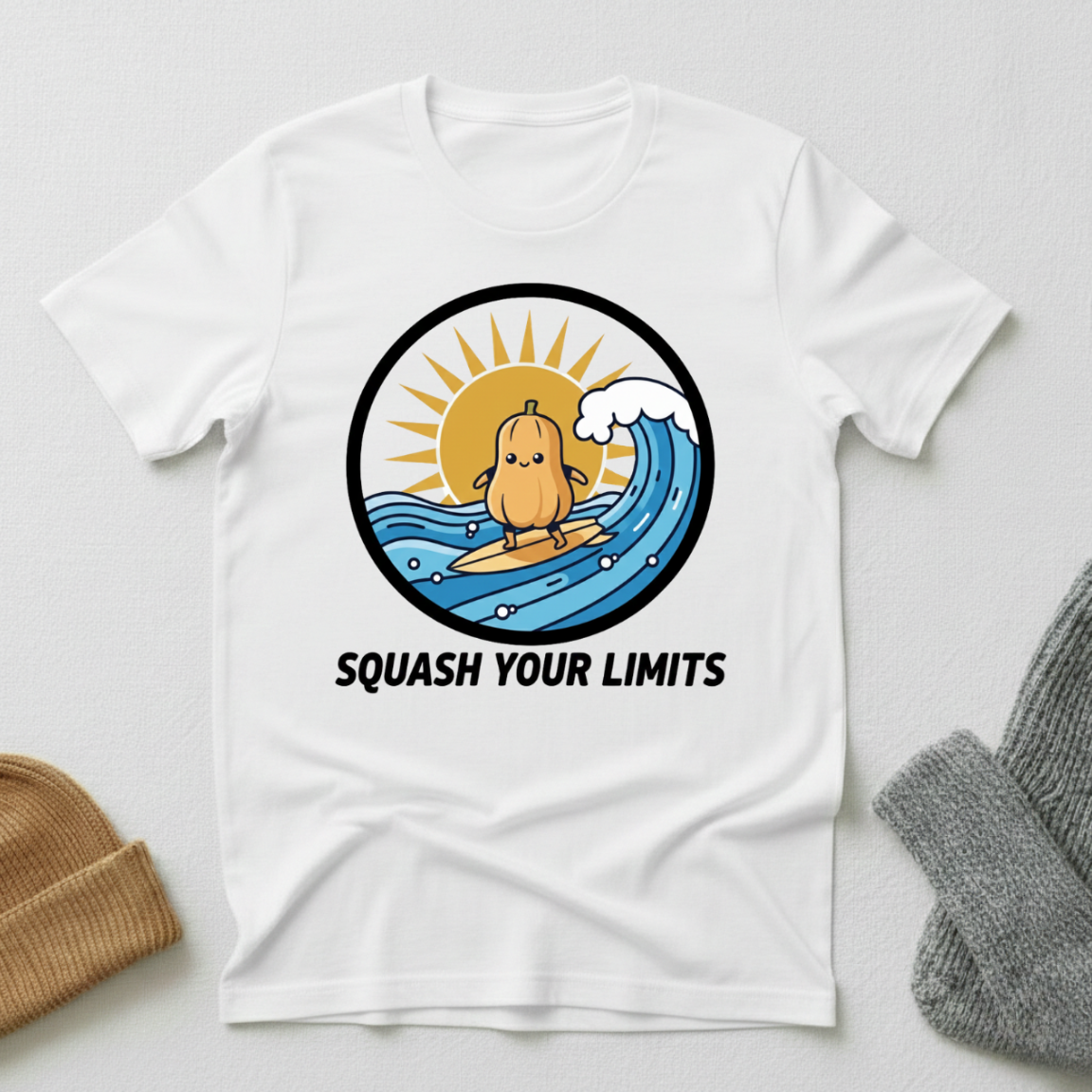 Squash Your Limits Surfing T - Shirt
