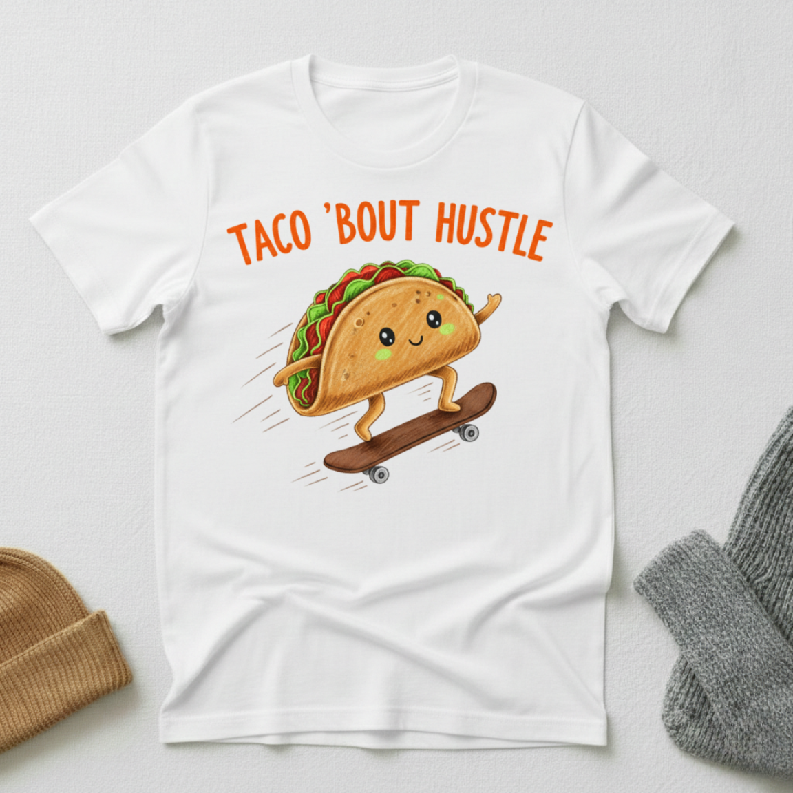 Taco Bout Hustle Skating T - Shirt
