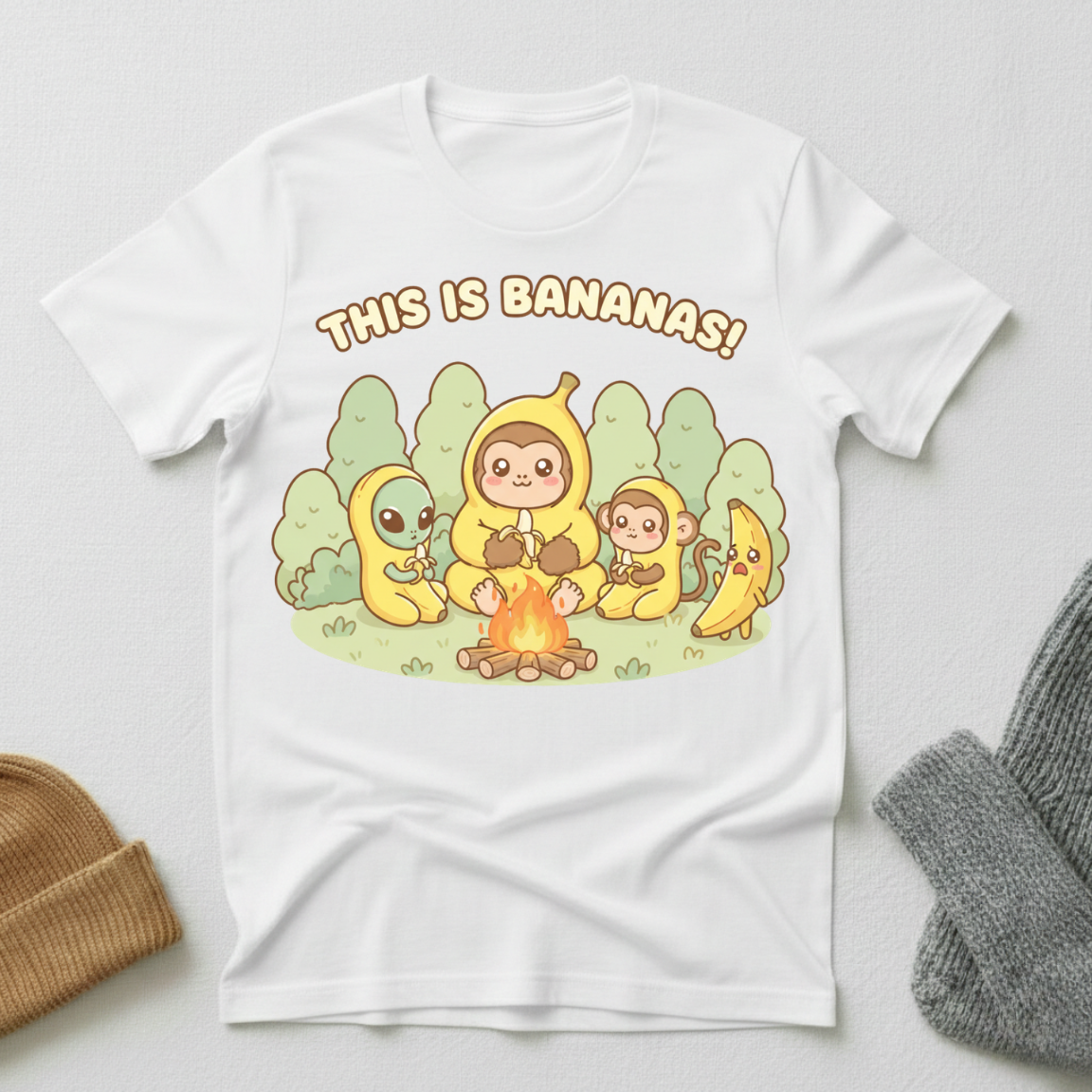 This is Bananas Kawaii Cryptid Conspiracy T - Shirt