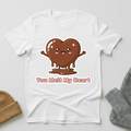 You Melt My Heart Blissful Choclate Heart Kawaii T - Shirt