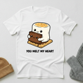 You Melt My Heart  Kawaii S'mores Romance T - Shirt