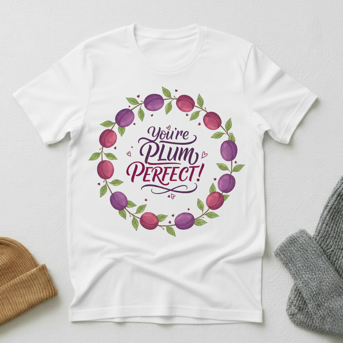 You're Plum Perfect Vintage Elegance T - Shirt